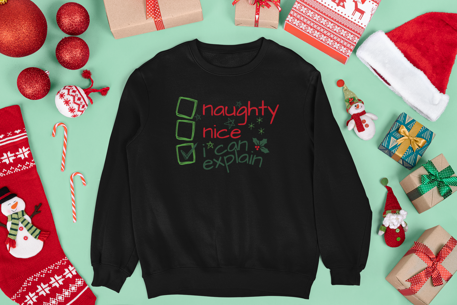 Xmas "I Can Explain' Toddler & Youths T-Shirts and Sweatshirts