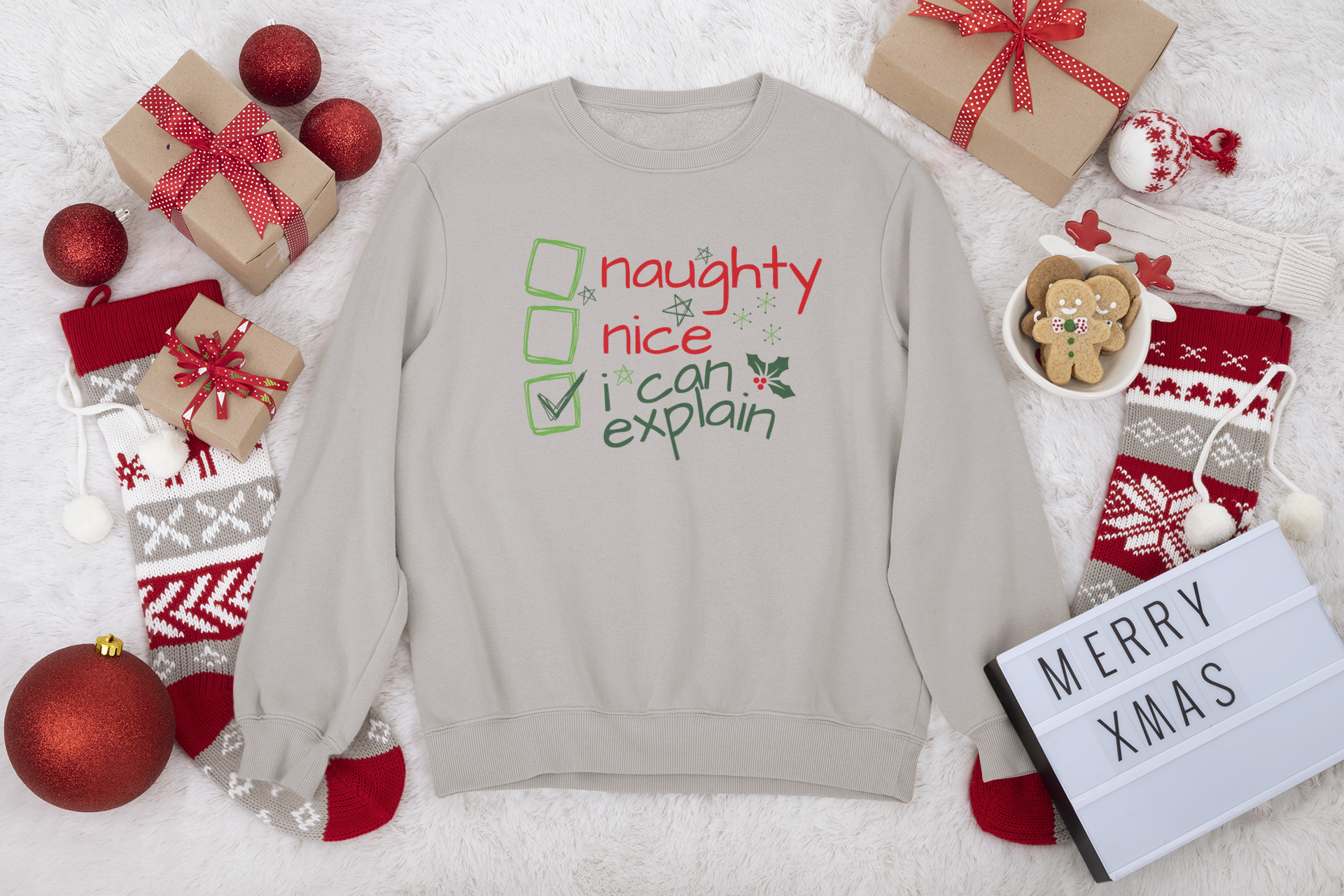 Xmas "I Can Explain' Unisex Adults T-Shirts and Sweatshirts