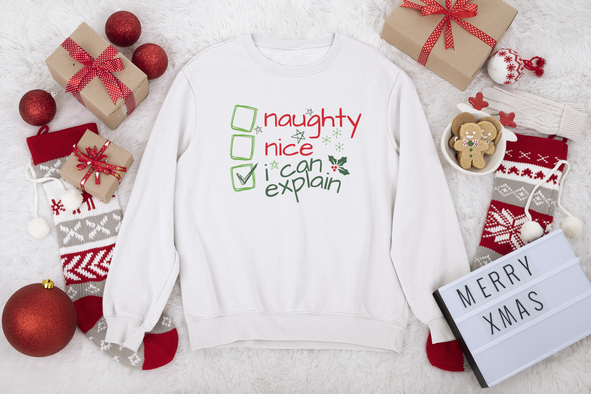 Xmas "I Can Explain' Unisex Adults T-Shirts and Sweatshirts