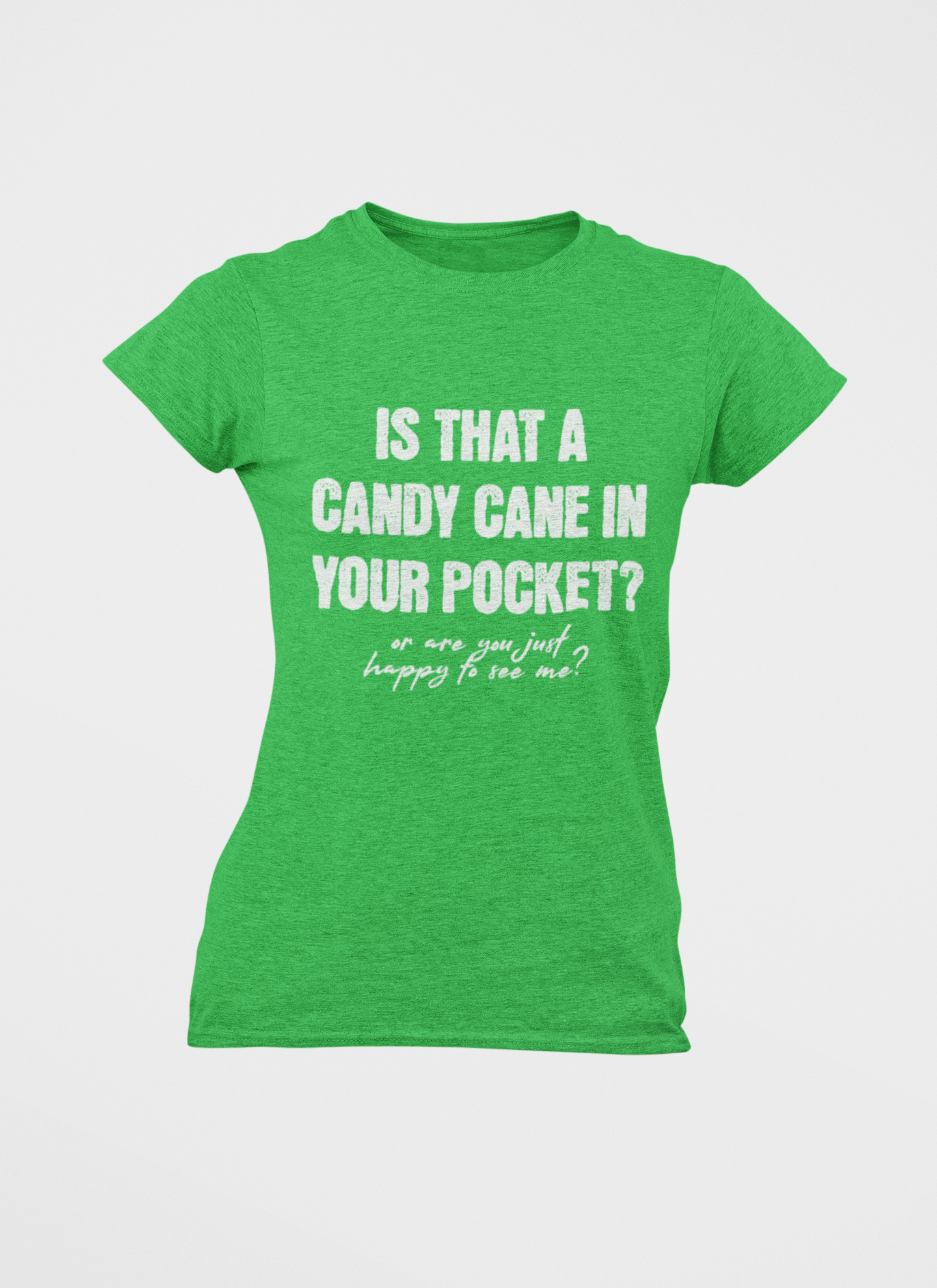 Xmas - His & Hers - 'Stuff Your Stocking / Candy Cane In Pocket' T-Shirts / Sweatshirts