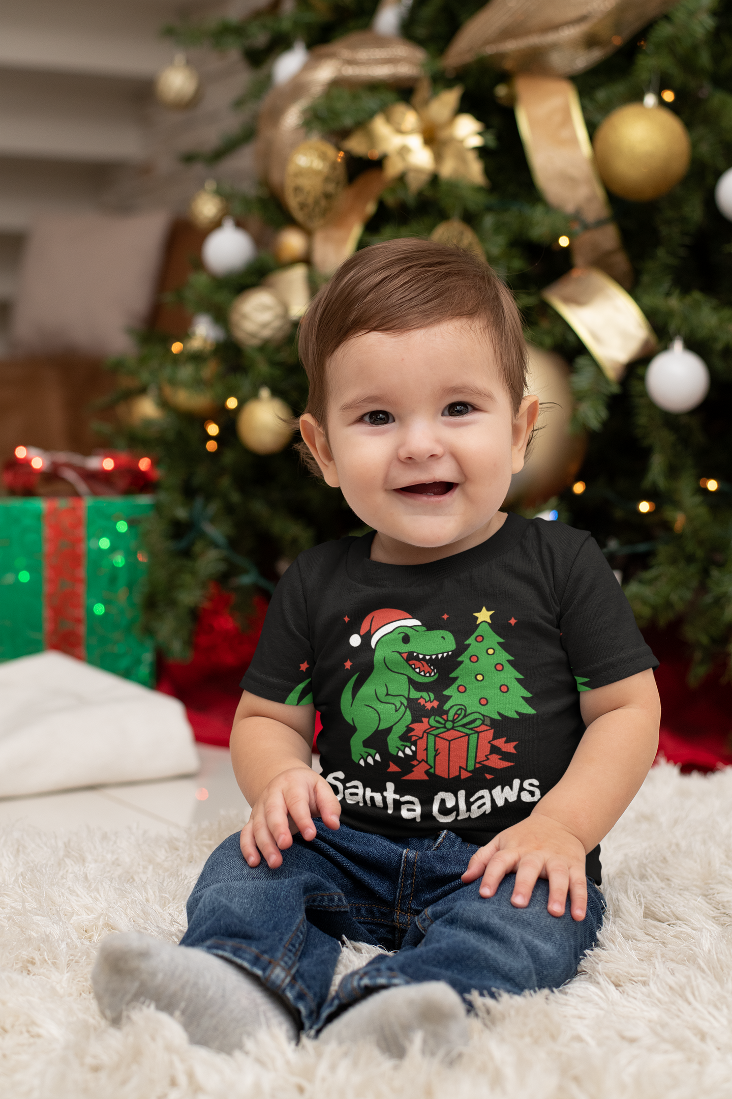 Santa Claws - Toddler/Baby T-Shirt